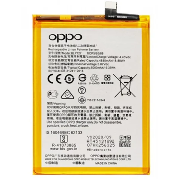Oppo A9 Batarya Pil Orjinal