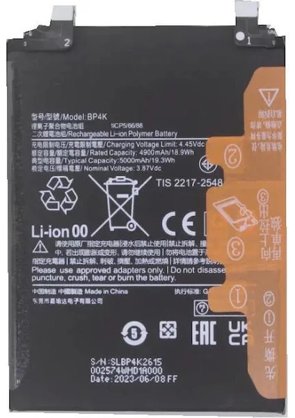 Xiaomi Poco X5 Pro Batarya Pil Orjinal