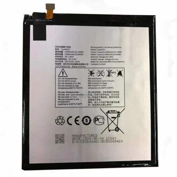 Tcl Tab 10 Fhd 9060G TLp053C1 Tablet Bataryası – Pil