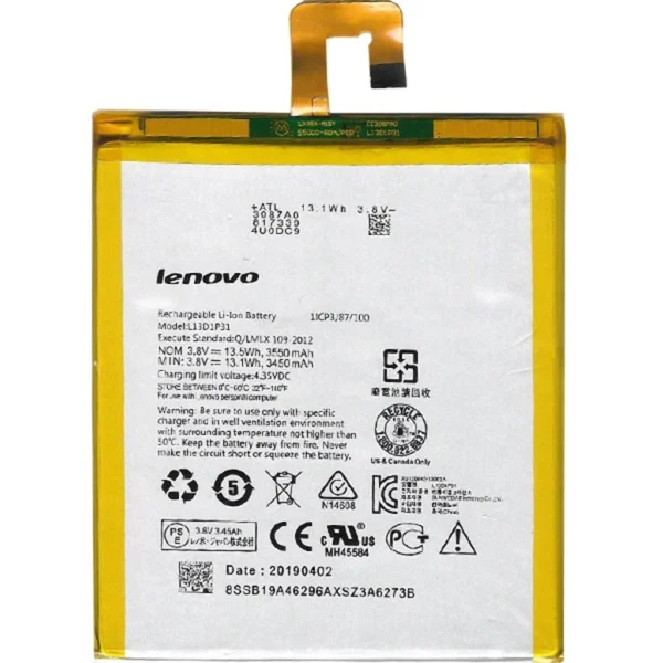 TYPBAT-TB-081 Kodlu 3.8v 3550mAh Batarya Pil