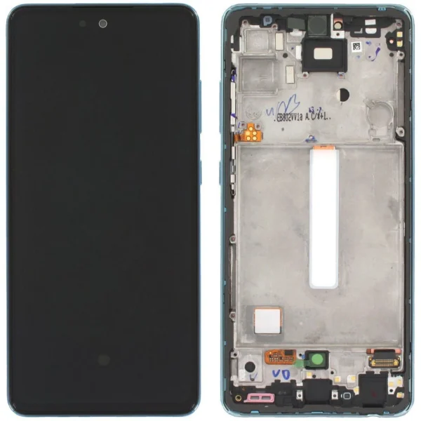 Samsung Galaxy A52 5G SM-A526 Lcd Ekran Dokunmatik Çıtalı Mavi