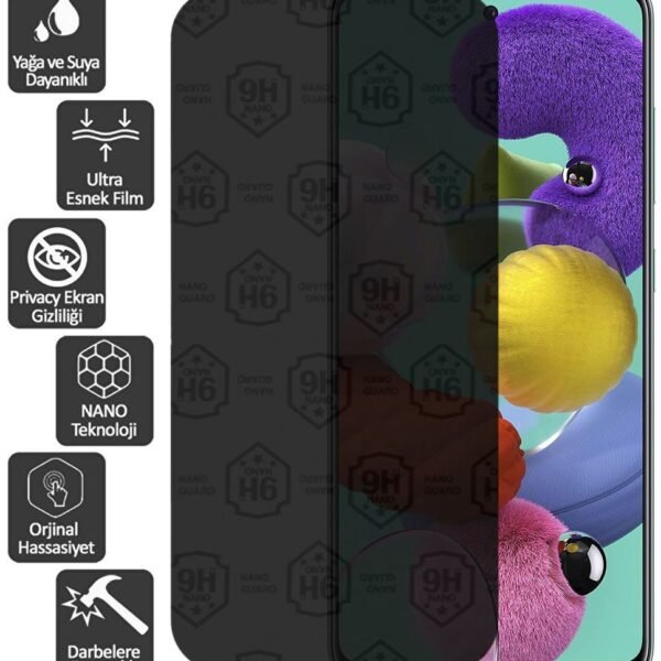 Samsung Galaxy A12 SM-A125 Hayalet Cam Nano Kırılmaz Ekran Koruyucu