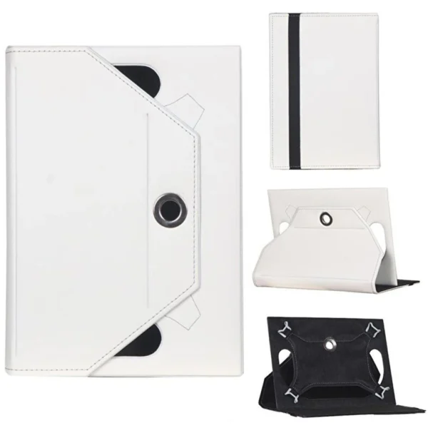 Alba 10Q Universal Standlı Tablet Kılıfı Beyaz