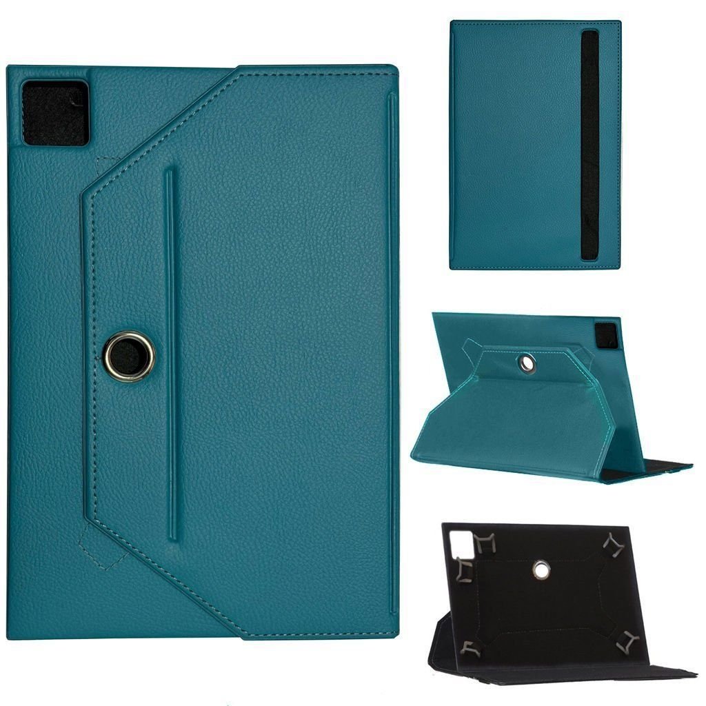 Apple iPad Pro 12.9 6. Nesil A2766 Universal Standlı Tablet Kılıfı Mavi