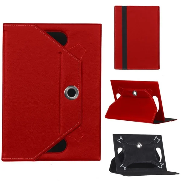 Tcl NXTPAPER 10S Wifi 9081X Universal Standlı Tablet Kılıfı Kırmızı