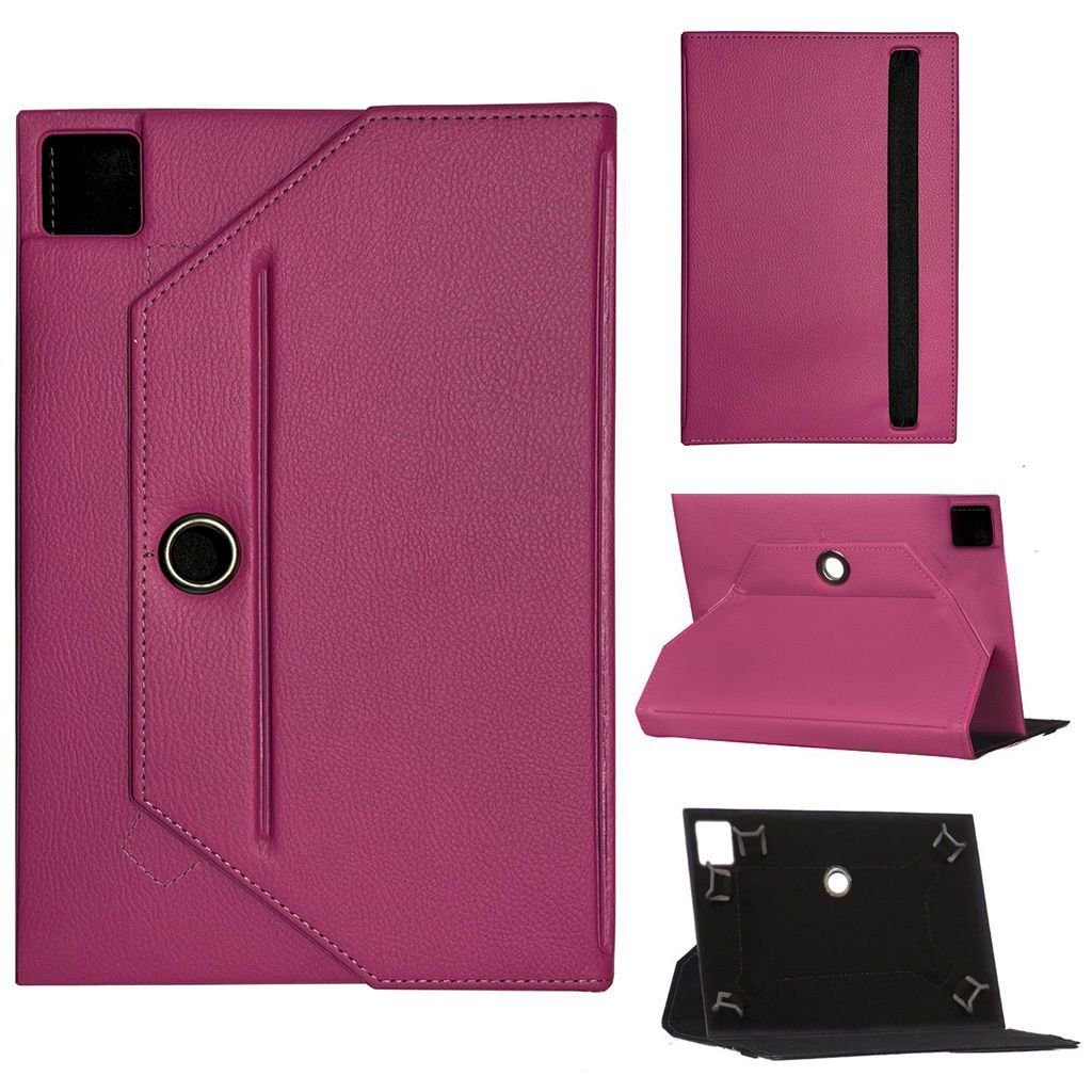Samsung Galaxy Tab S8 SM-X706 Universal Standlı Tablet Kılıfı Pembe
