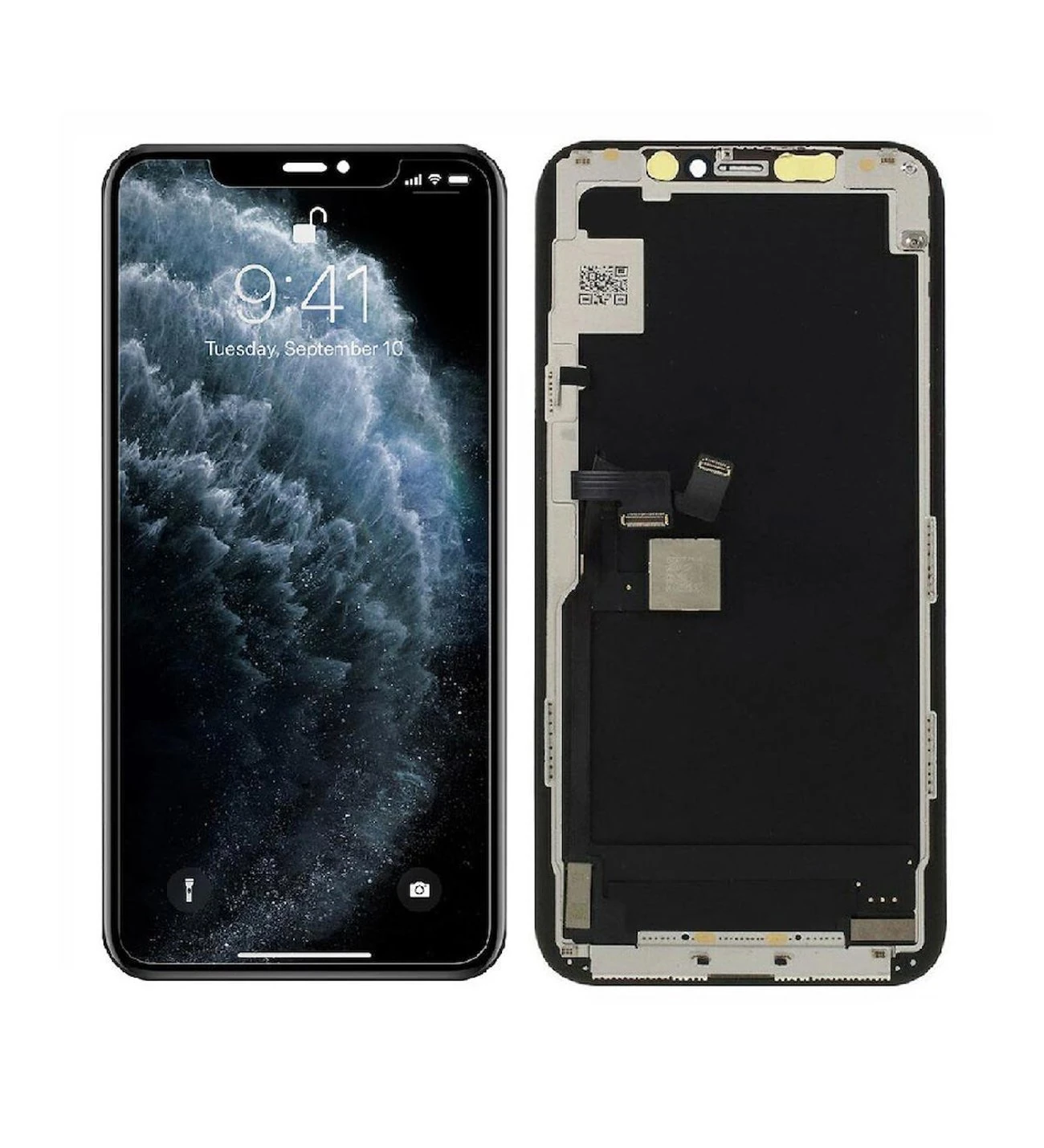 Apple iPhone 11 Pro Max Uyumlu Lcd Ekran Dokunmatik Siyah Servis Revize