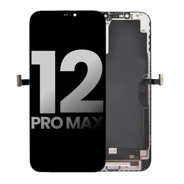 Apple iPhone 12 Pro Max Uyumlu Lcd Ekran Dokunmatik Siyah Tft Aaa Kalite
