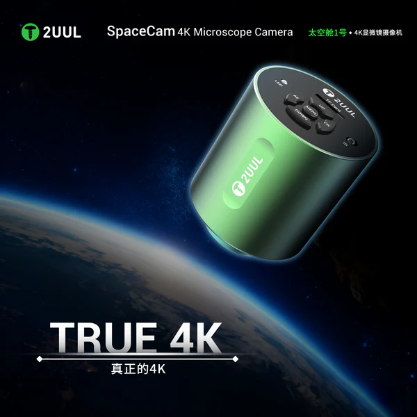 2uul MS01 SpaceCam 829W-Pixel Endüstriyel Elektronik 4K Mikroskop Kamerası