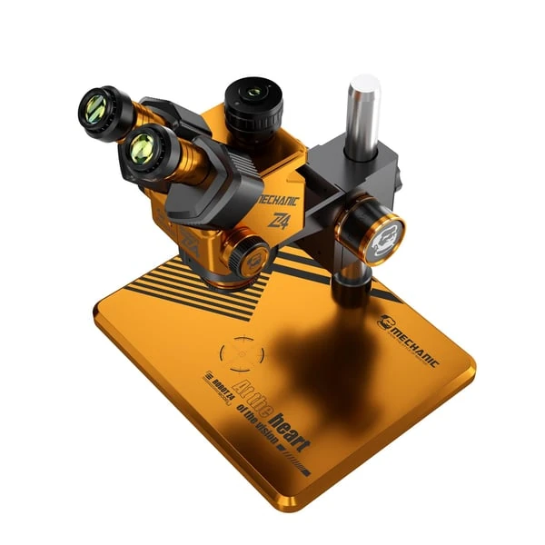 Mechanic Robot Z4 6.5-60X Trinoküler Stereo Mikroskop, Alüminyum Alaşımlı Büyük Tabanlı