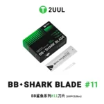 2uul DA18 BB Shark Blade Serisi Yüksek Karbonlu Çelik No.11 Bıçak – 100 Adet - Görsel 3