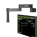 Luowei LW-017 360° Dönebilen Katlanabilir Kaldırma Özellikli Mikroskop Üniversal Metal Braket Kolu - Görsel 2
