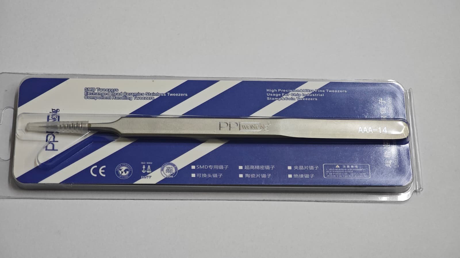 Mücevher Hobi İçin Hassas PPD AAA-14 Düz Ultra İnce Antimanyetik Cımbız