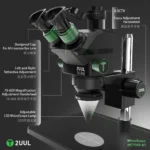 2uul MicroScope MC7060-A1 7-60X Senkron Zoomlu Trinoküler Mikroskop, PCB Mikro İşlemleri İçin - Görsel 7