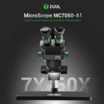 2uul MicroScope MC7060-A1 7-60X Senkron Zoomlu Trinoküler Mikroskop, PCB Mikro İşlemleri İçin - Görsel 8