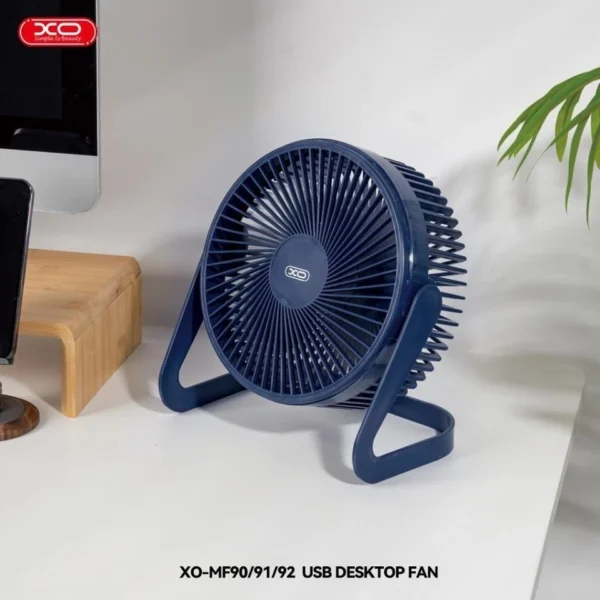 MF92 USB Masaüstü Fan – Büyük Boy Taşınabilir Kişisel Soğutucu, 3 Hız Ayarlı