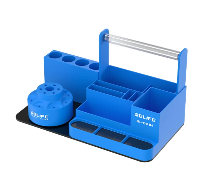 RELIFE RL-001H 360° Dönebilen Çok İşlevli Büyük Kapasiteli Tamir Depolama Rafı Mavi