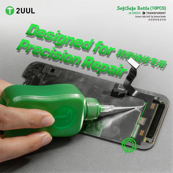 2UUL Ekran Korumalı Yumuşak Uçlu Solvent Şişesi 50ml ( 2 Adet Fiyatıdır )