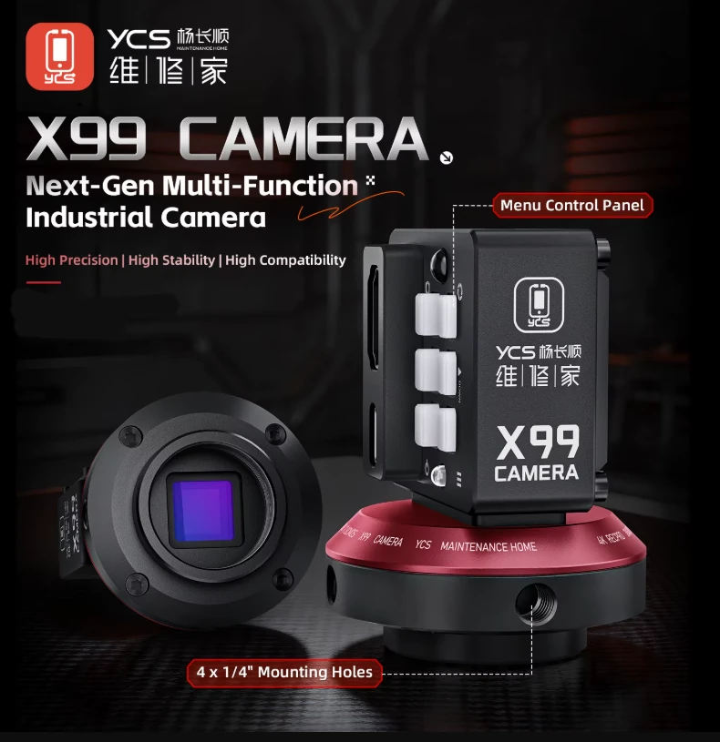 YCS X99 Sony CMOS Sensörlü 8MP 4K Ultra HD Kamera, Trinoküler Stereo Mikroskoplar için
