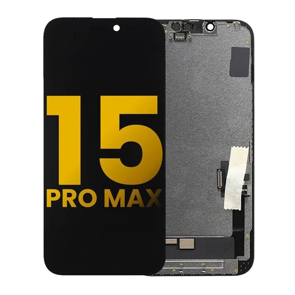 Apple iPhone 15 Pro Max Uyumlu Lcd Ekran Dokunmatik Siyah Lcd Oled Gx