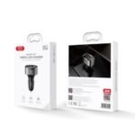 CC61 100W USB-C (TYPE-C) | Lightning | USB-A 3 Çıkışlı Voltaj Gösterge Ekranlı Araç içi Şarj Aleti Adaptör - Görsel 4