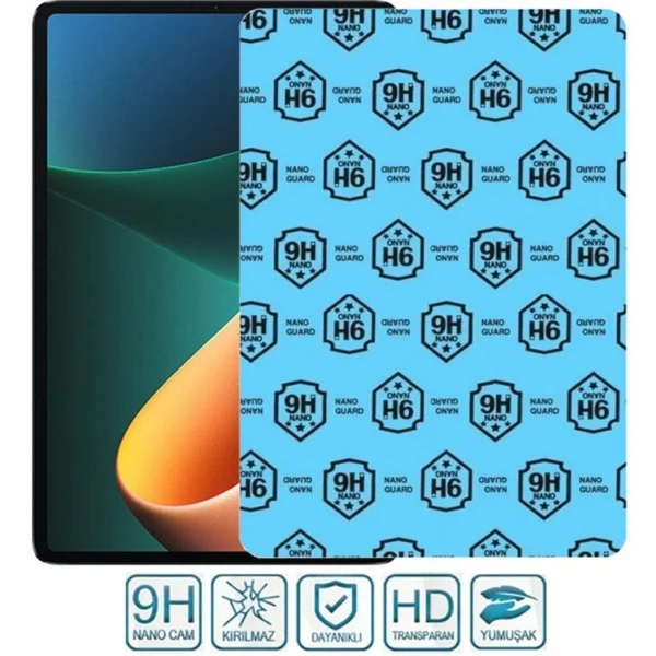 Apple iPad Pro 12.9 5. Nesil A2461 Ekran Koruyucu Nano Kırılmaz Cam