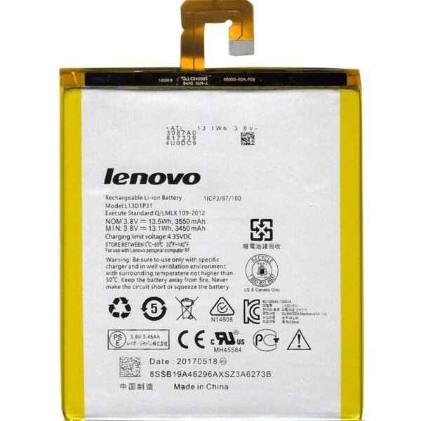 Lenovo Tab 2 A7-10F Batarya Pil