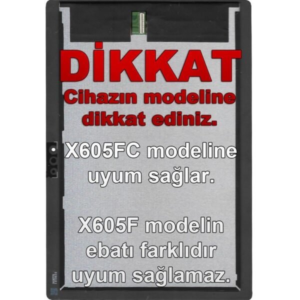Lenovo Tab M10 TB-X605FC Ekran Dokunmatik Set Siyah