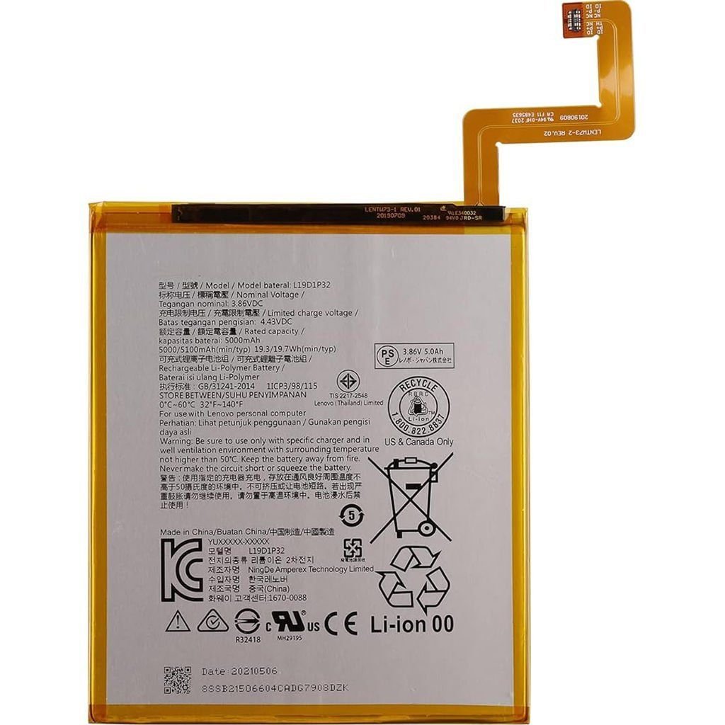 Lenovo Tab M10 TB-X606F Batarya Pil