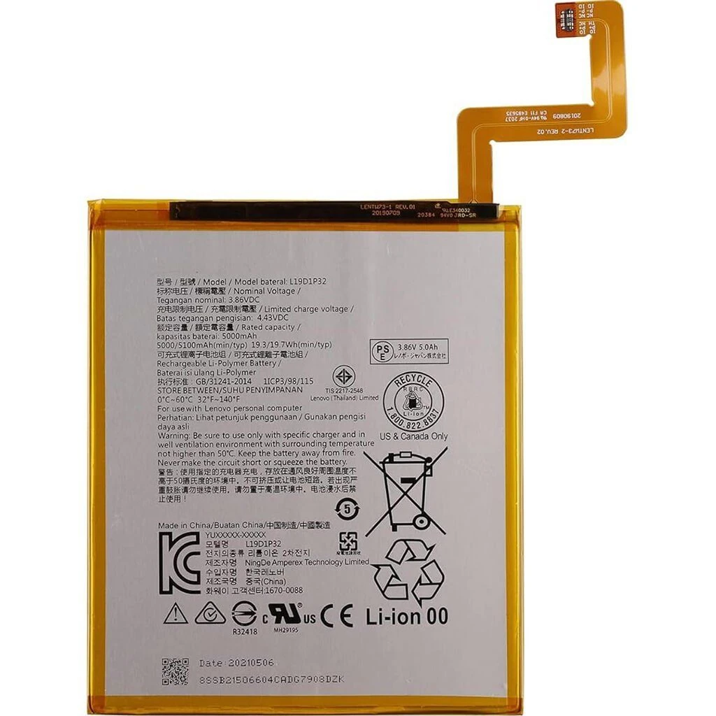 Lenovo Tab M10 TB-X606V Batarya Pil