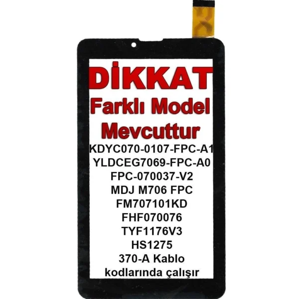 ZJ-70053E Kablo Kodlu Dokunmatik Siyah