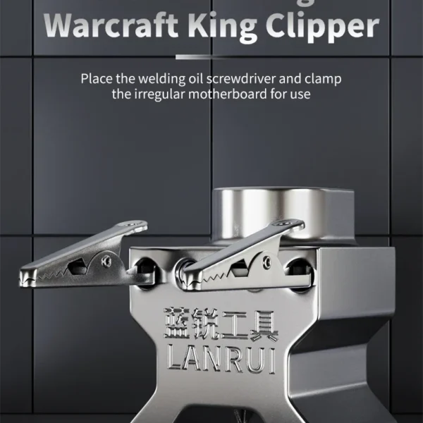 LANRUI B17 Clipper Ayarlanabilir PCB Anakart Tutucu Çok Fonksiyonlu Kelepçe, Düzensiz Anakart Lehimleme ve Onarım Aletleri