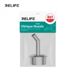 Relife 861 6MM 45° Eğik Isı Hava Tabancası Nozulu (Başlık) 861 / 856AE / 712 / 713 / TR1300 / TR1 için