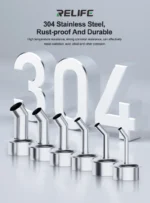 Relife 861 12MM 45° Eğik Isı Hava Tabancası Nozulu (Başlık) 861 / 856AE / 712 / 713 / TR1300 / TR1 için - Görsel 2