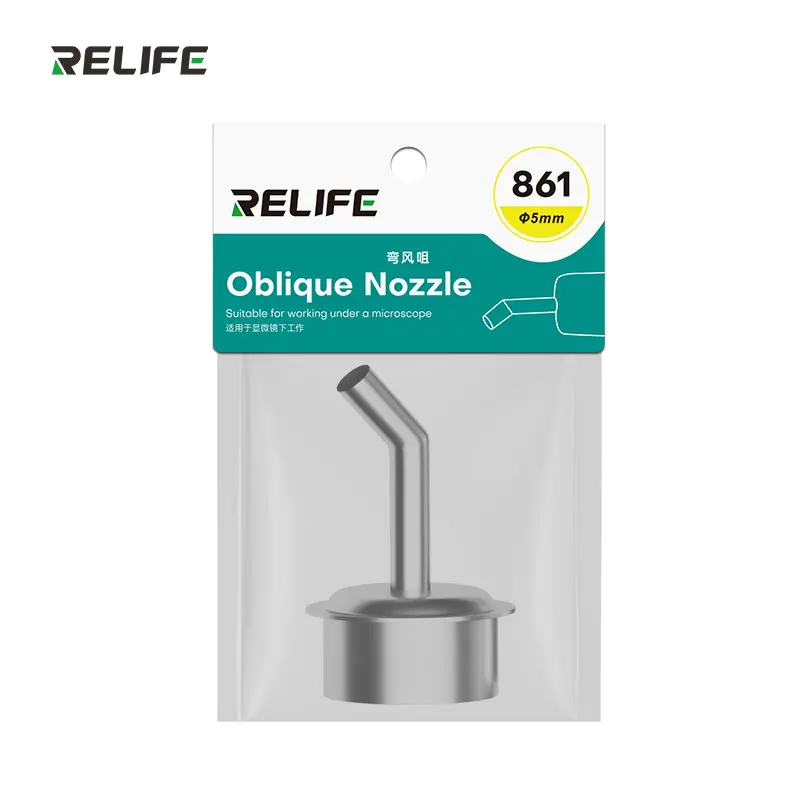 Relife 861 5MM 45° Eğik Isı Hava Tabancası Nozulu (Başlık) 861 / 856AE / 712 / 713 / TR1300 / TR1 için Relife 861 5MM 45° Eğik Isı Hava Tabancası Nozulu (Başlık) 861 / 856AE / 712 / 713 / TR1300 / TR1 için