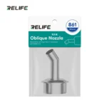 Relife 861 8MM 45° Eğik Isı Hava Tabancası Nozulu (Başlık) 861 / 856AE / 712 / 713 / TR1300 / TR1 için