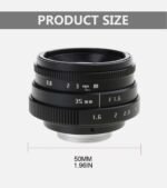 35MM F1.6 CCTV LENS SİYAH - Görsel 4